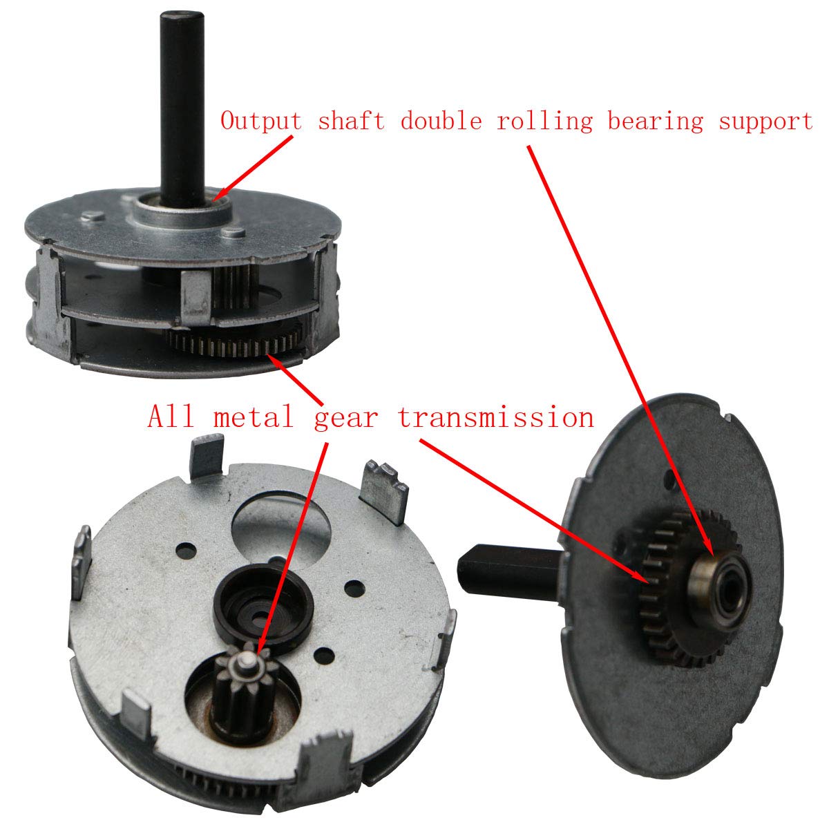 15RPM AC Motor 10Kg.cm Synchronous Gear Motor CW/CCW Control Dual Bearing 115V 60Hz 10W 60KTYZ