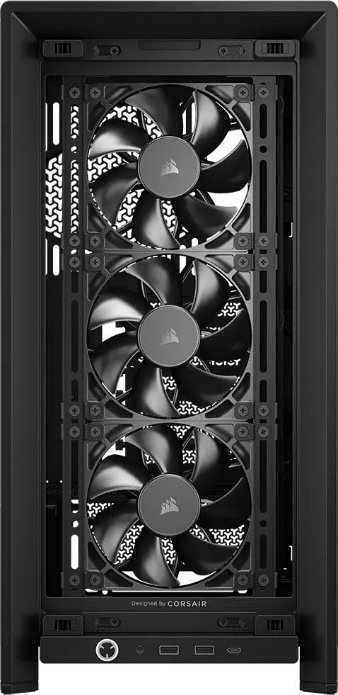 CORSAIR 4000D RS Frame Modular High Airflow Mid-Tower PC Case – 3X RS Fans – InfiniRail Mounting System – Fits Multiple 360mm Radiators – Reverse Connector Motherboard Compatible – Black - Image 3