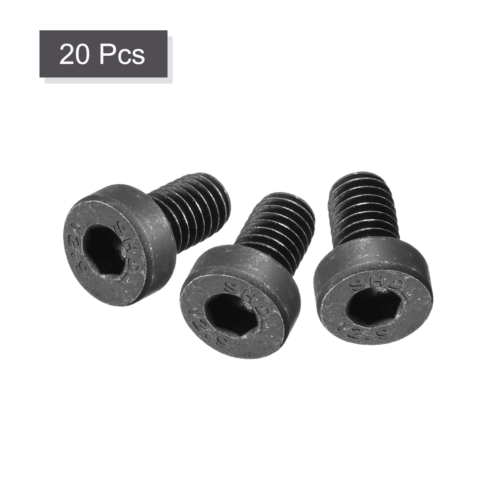 VIS,10pcs M6-50mm--Boulon de connecteur à vis hexagonale en acier