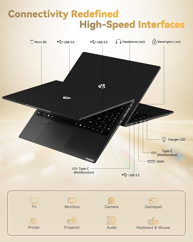 NIMO 15.6" AI-Creator-Laptop, 6-Core AMD Ryzen 5-6600H 16GB RAM 1TB SSD image 6