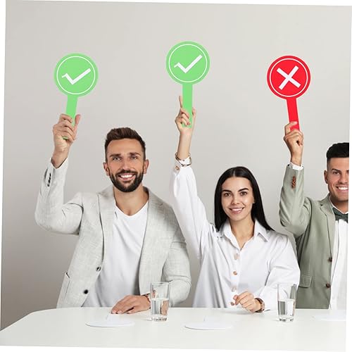 Miniatura 9 de BESTOYARD 6 piezas de accesorios de palas de oferta Tabletas de respuesta sí o no paletas borrables Pizarra blanca portátil Mini pizarras blancas