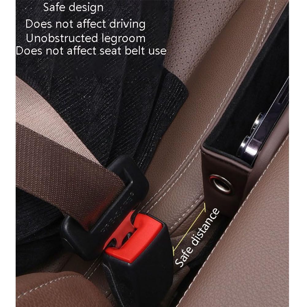 Organizer Autositz LüCken Für Fiesta MK6 2002-2012, Aufbewahrungsbox Autositze Lücken Gap Storage Box Auto Seitentaschen Handys Geldbörse,H