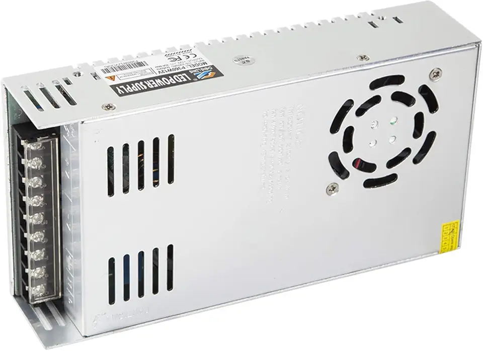 Fonte de Alimentação Modo Commutação Regulada Universal 12V 360W 30A para Impressora 3D CR-10 CR-10S com Proteção contra SobreCarga e SobreTensão Transformador Energia Carcaça Aço Inoxidável Resfriame