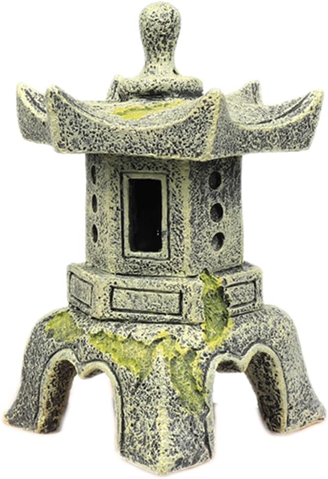 Zen Garden Decor Pagoda Lantern Statue for Outdoor Patio Plant Pots Bonsai Decor, Japanese Yard Sculpture Decor