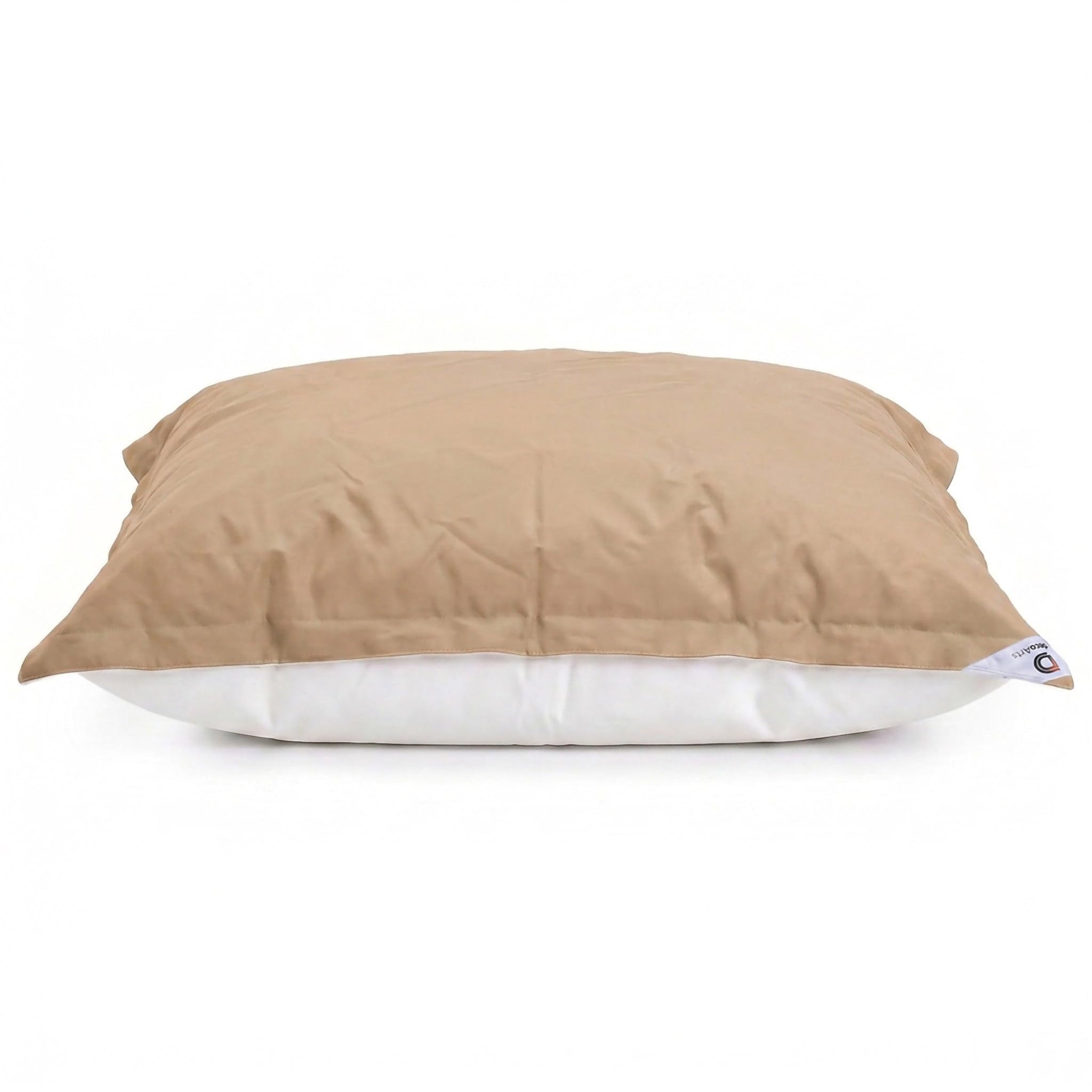 Pouf da Esterno Gigante XXL 180x140cm Imbottito (Non Gonfiabile) Galleggiante Piscina - Pouf Giardino Impermeabile Sfoderabile - Riempimento 450L Palline Polistirolo - Beige