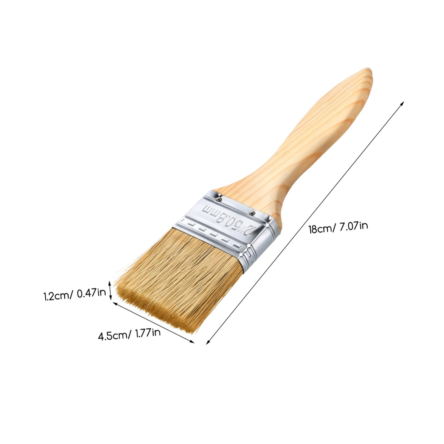 Healeved 30 Pezzi Pennello per Pittura con Manico in Legno Spesso, Set, Applicazione Liscia della Vernice, Impugnatura Comoda, per Progetti Artistici e Miglioramento Casa