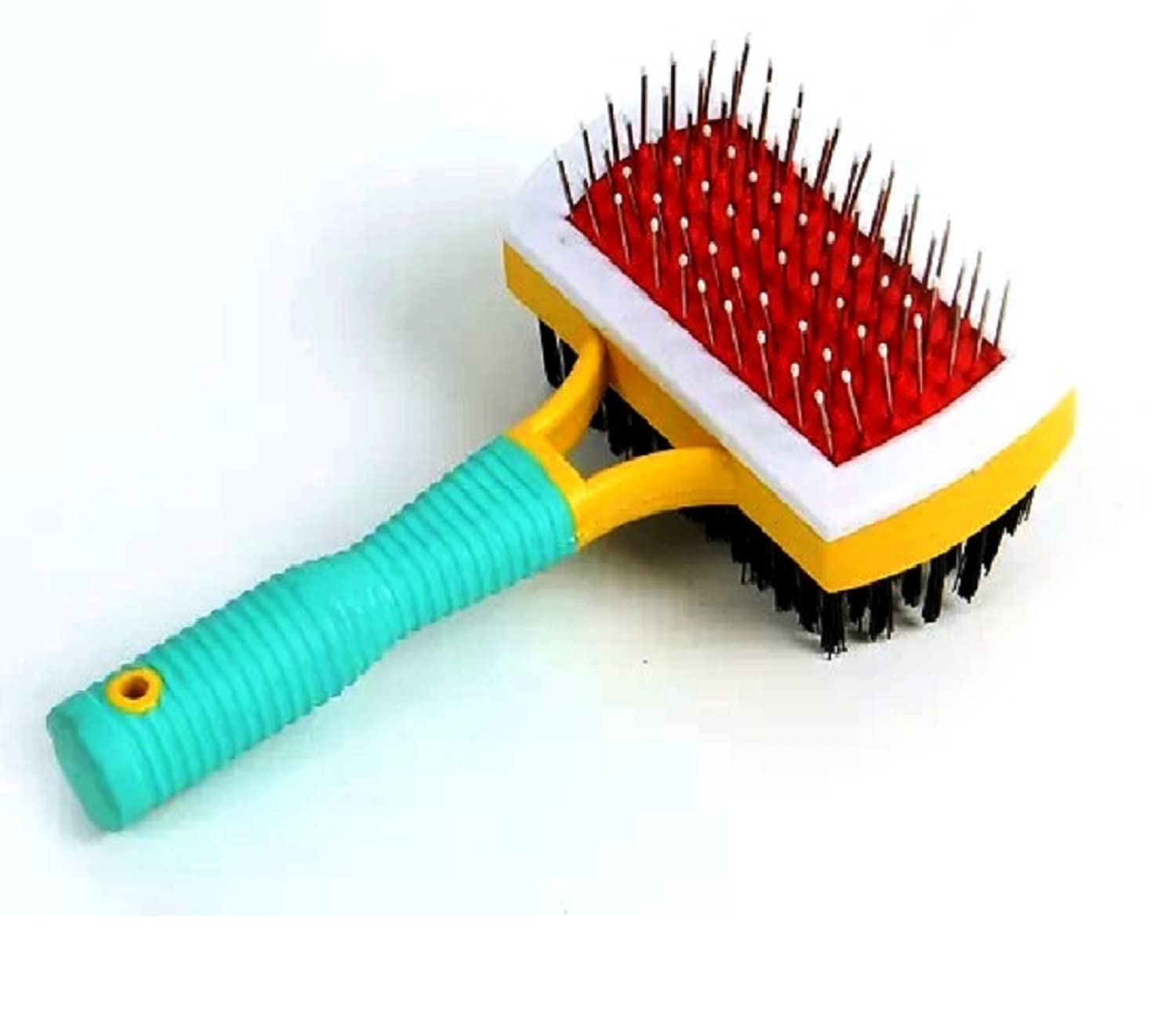 Q D 2 in 1 Pet Grooming Brush Slicker comb Fur Detangling Deshedding Detangle Wire-pin Brushes for Dog, Cat, Donkey, Horse, Rabbit, Pony, Cow, Monkey (B0C11VSLJD) Amazon Price History, Amazon Price Tracker