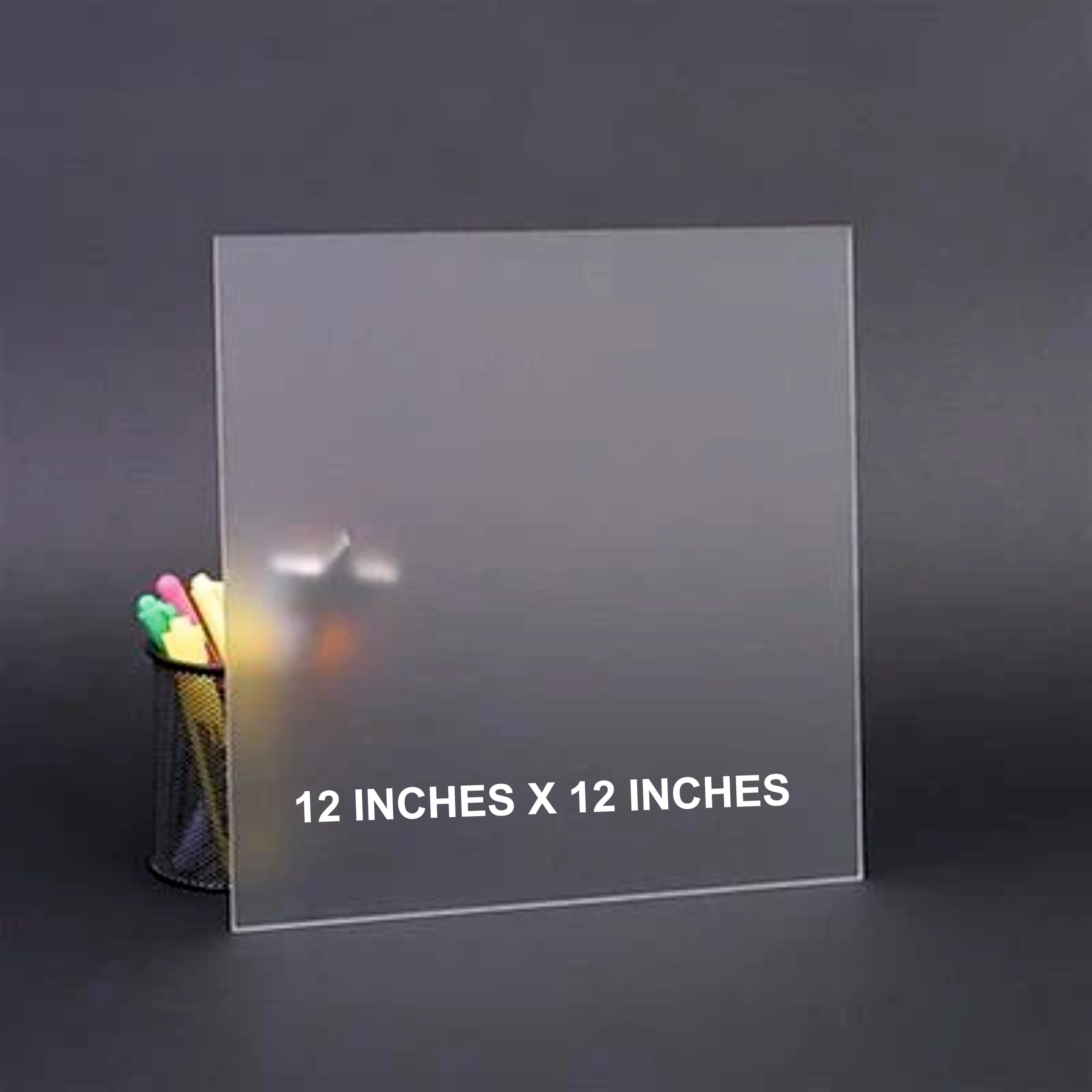 NEILL Acrylic Frosted Sheets, 3mm Thickness, SIZE 12" X 12" Pack of 1 pc, Frosted, Suitable for Painting, Handicrafts, DIY Projects, Signage, Photo Frame, Craft, Aquarium, Display