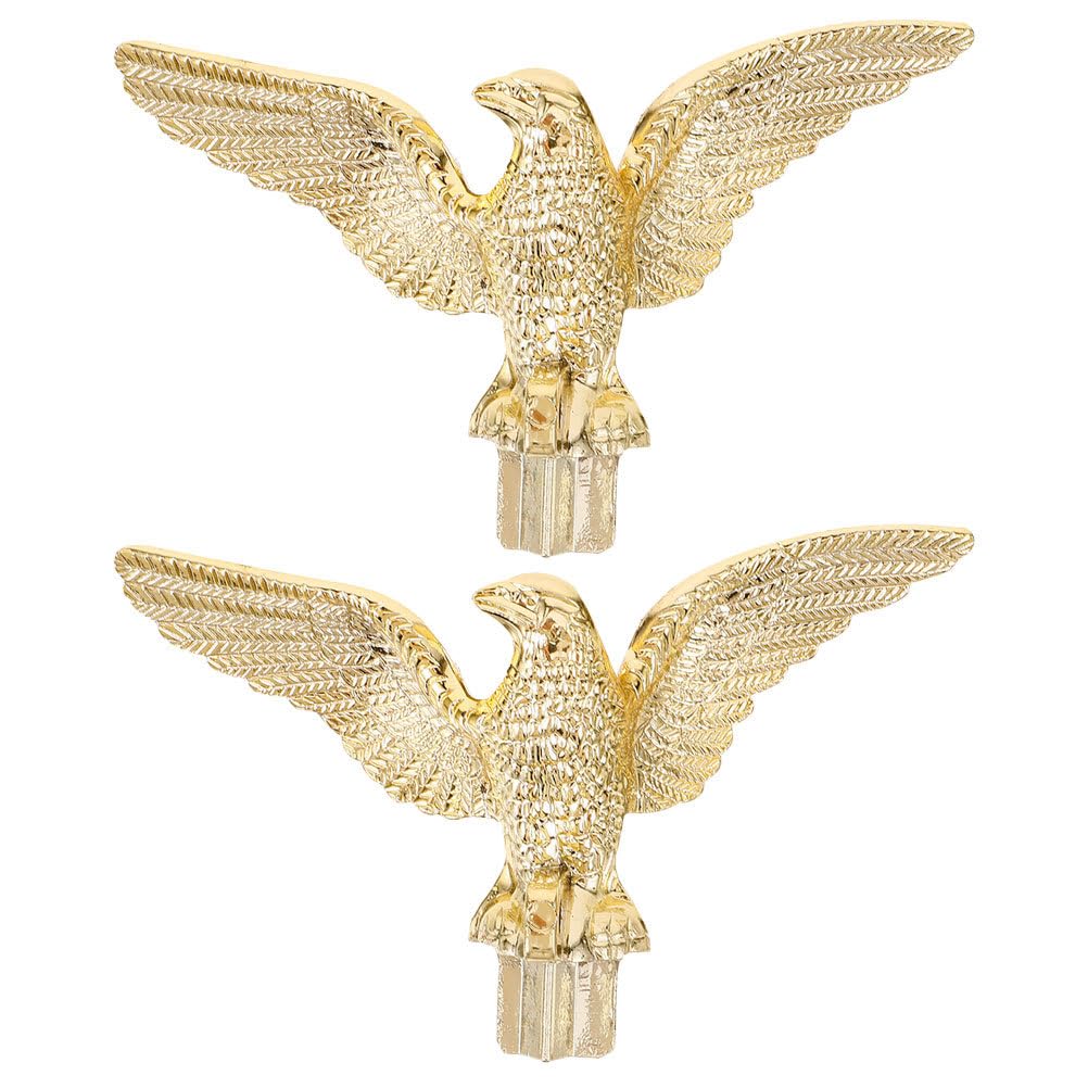 Toddmomy Eagle Flag Pole Finial 2Pcs Outdoor Flagpole Head Ornament for Square and Conference Hall Secure Stable Flag Display Topper
