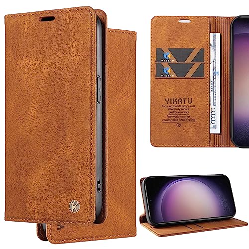 Ammeer Coque pour Samsung Galaxy A03 Core, Prime PU Cuir Adsorption Antichoc Magnétique Flip Cover Housse Étui Case Wallet Portefeuille Pochette Supporter...