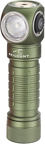 Miniatura 7 de Linterna frontal LED magnética USB compacta H150, recargable, manos libres, luz EDC para acampar, correr, senderismo, trabajo (naranja, blanco