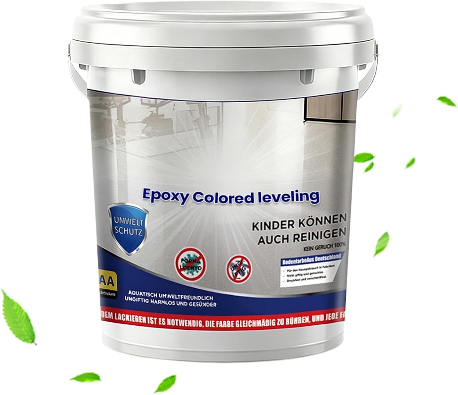 High Gloss Epoxy, Protect Concrete Floors with Self Leveling (1 Can) 500g