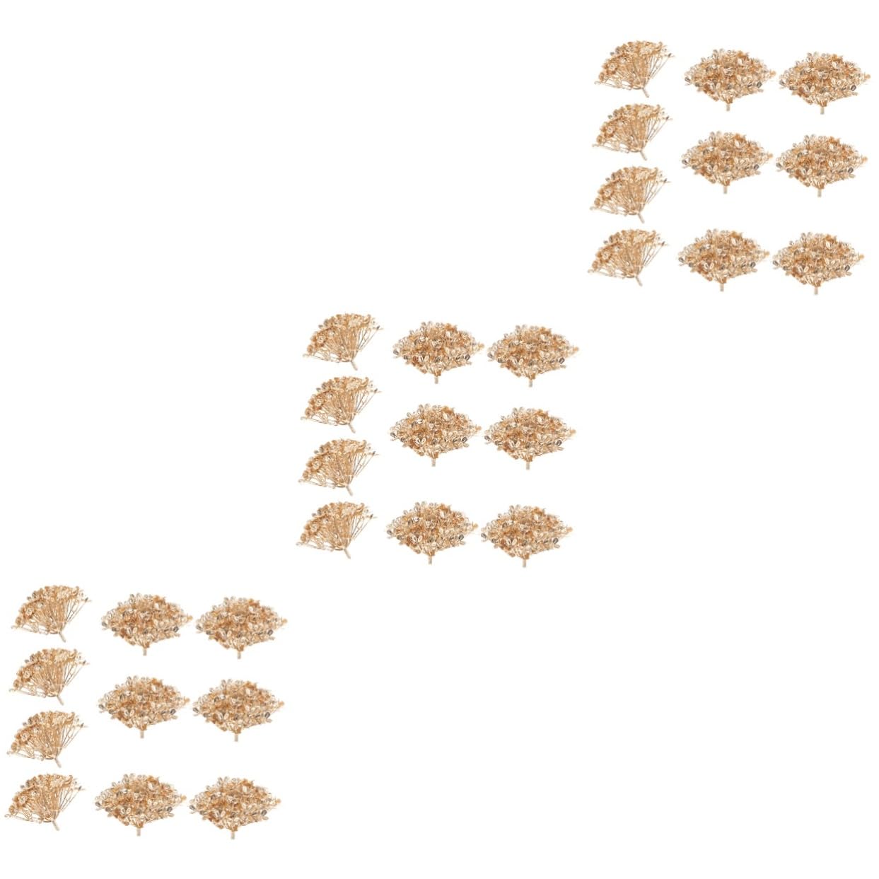 Alipis 3 Sätze Künstlicher Hortensienkopf Künstliche Blumen Masse Pfingstrosen Wildblume Groß Schaum Anlage Kaktus Künstliche Eukalyptusblumen Bausatz Golden Plastik 10 Stück * 3