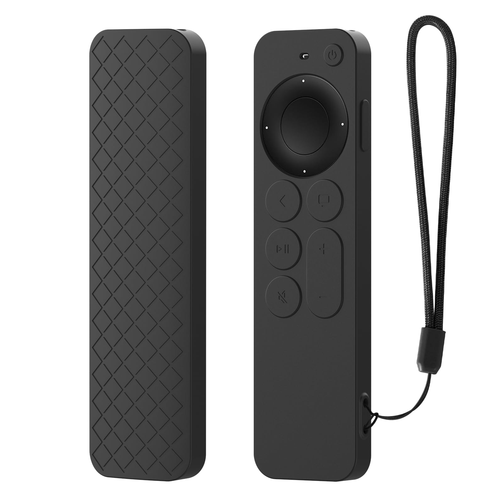 Cotbolt Silicone Case Compatible for Apple TV 4k 2nd Generation Remote Cover (B-Black)-image-8