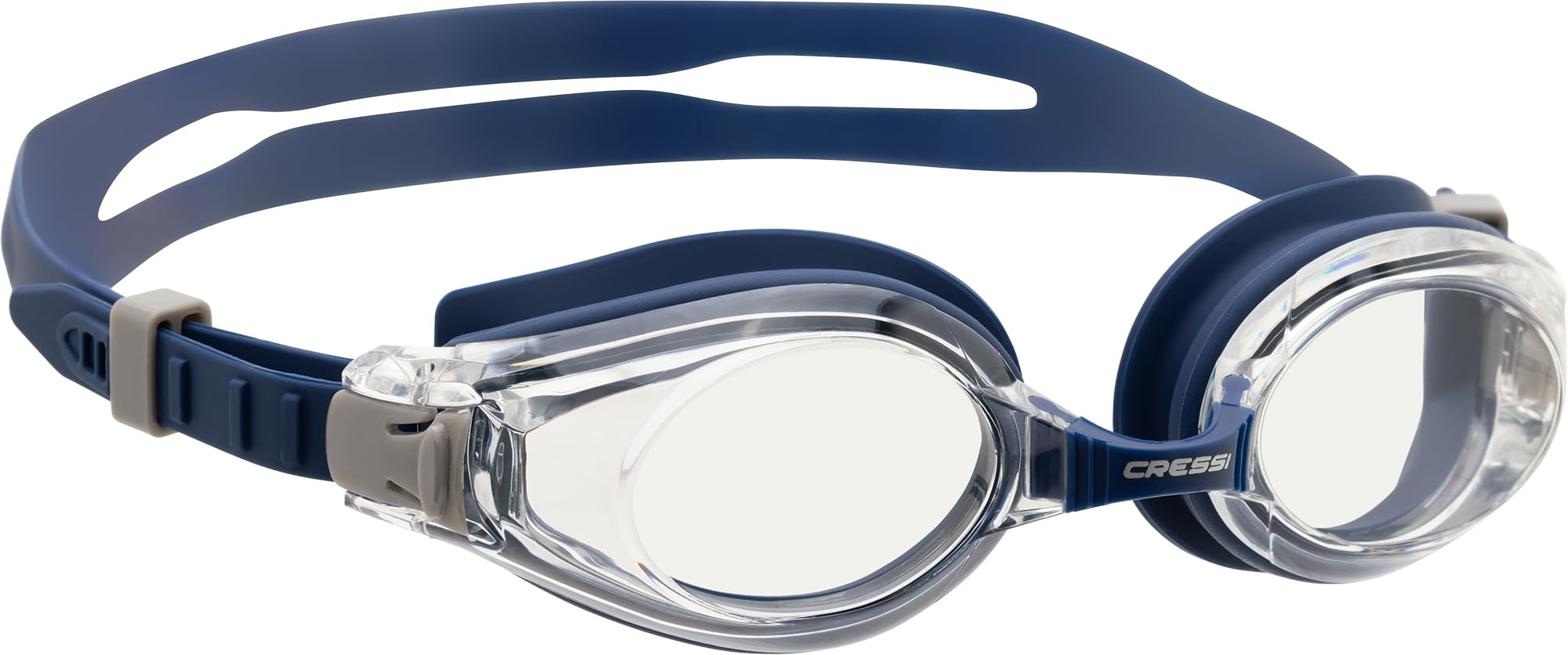Cressi Nuoto 3.0 Goggles Navy/Navy - Swimming Goggles for Adults, Interchangeable Nose Pads for Comfort and Maximum Visibility, Navy/Navy, One Size