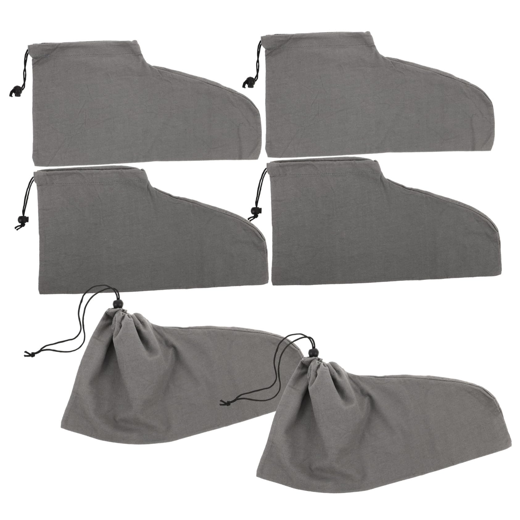 Schuhbeutel Reise 6 Stück-Pack aus Baumwolle mit Kordelzug für Schuhe
