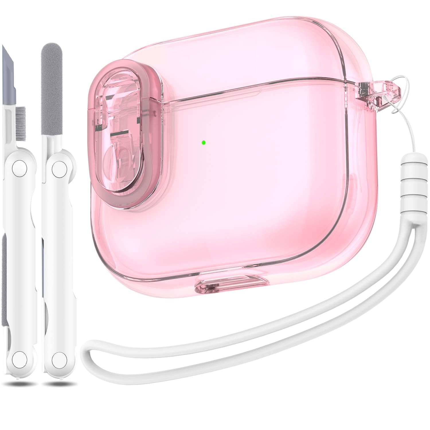 Amazon | MHYALUDO Airpods 第 3 世代ケースカバー 安全ロック付き 