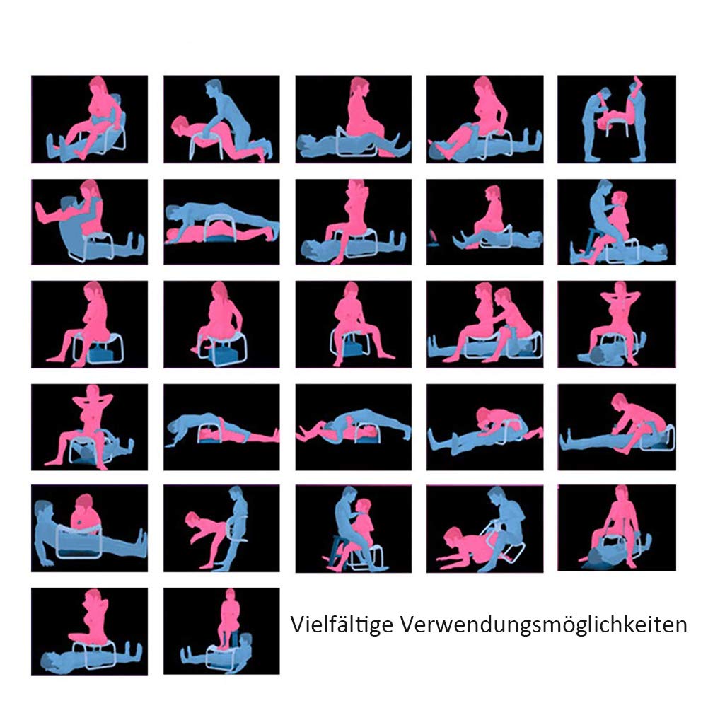 BDSM Roluck Sex Maschine Frauen Sexmöbel Sex Stuhl Sexual Positions Assistance Love Chair SM Schaukeln Hüpfen Sexspielzeug mit Griffe für Paar Spiele