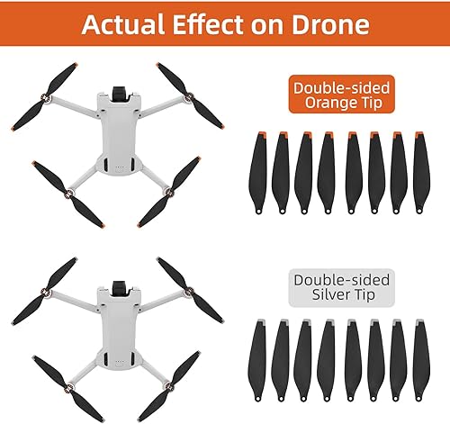 Miniatura 7 de Mini 3 4 Pro Hélices de bajo ruido para DJI Mini 4 ProMini 3 Pro Cámara Drone Control remoto RC Quadcopter liberación rápida 6030F Prop Blades