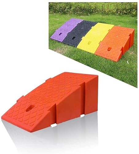 車椅子用スロープ、ドライブウェイカーブランプ高16 / 20cmヘビーデューティカーブランプ、ガレージ、歩道、トラック、スクーター、バイク、オートバイ、車椅子モビリティ用(D,40*25*16cm)
