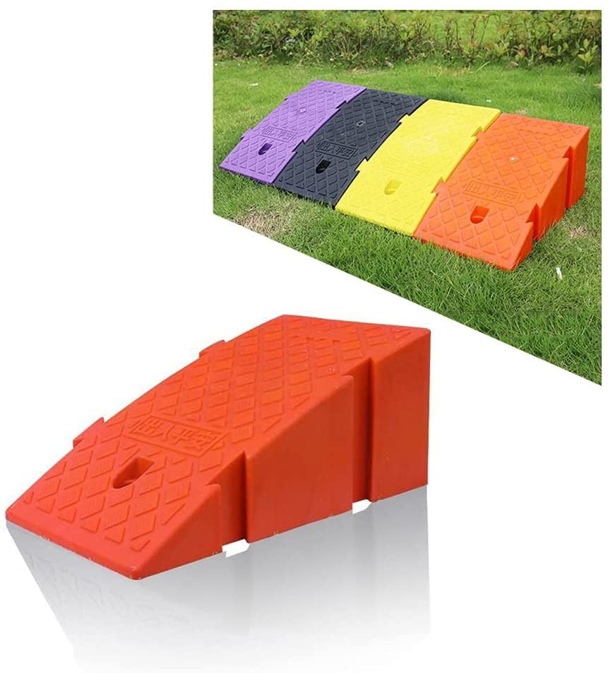 Rampe de trottoir, rampes de trottoir en plastique PVC, pont de seuil, rampe de roulement de 16 à 20 cm de hauteur pour garage, trottoir, camion, scooter, vélo, moto, fauteuil roulant (couleur Rampe de trottoir, rampes de trottoir en plastique PVC, pont de seuil, rampe de roulement de 16 à 20 cm de hauteur pour garage, trottoir, camion, scooter, vélo, moto, fauteuil roulant (couleur