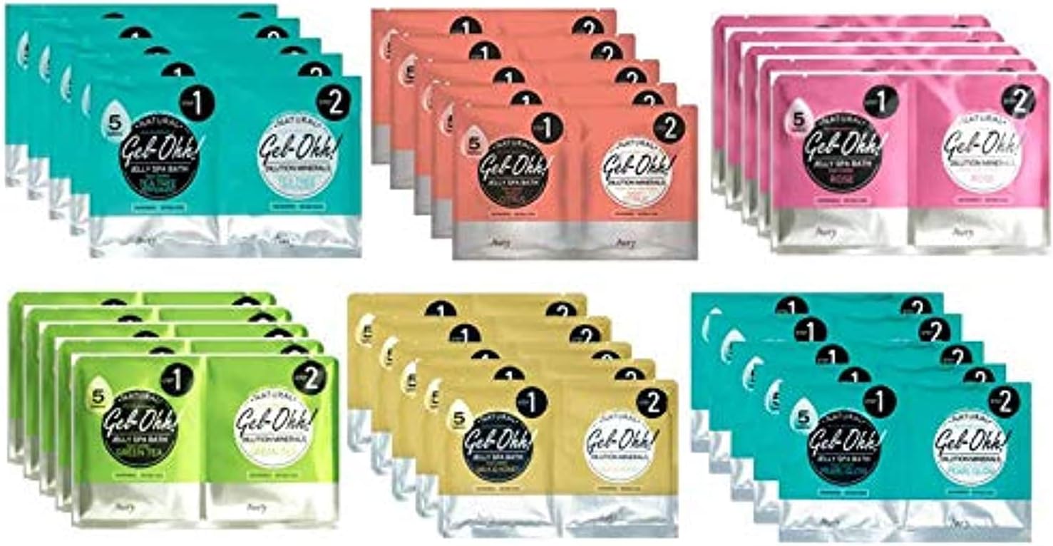 Avry Gel Ohh Spa Pedicure Footbath - Gel Oh - Combo3 - Combo Pack 5 of Each Fragrance - 30 total!!!