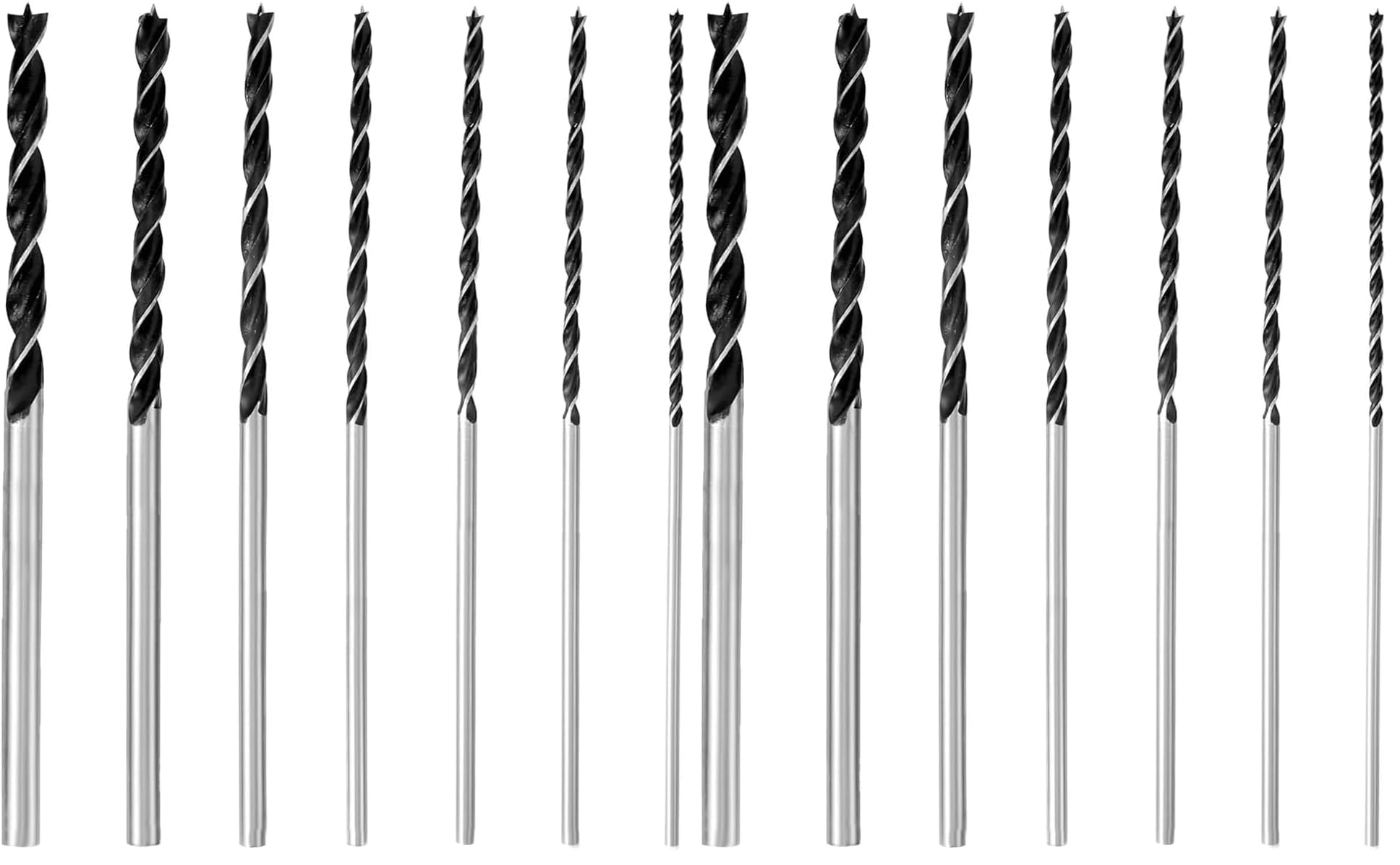 Punte per Legno Lunghe Professionali 4, 5, 6, 7, 8, 10, 12 mm x 300 mm Punte Lunghe per Casseforme, per Legna (Confezione da 2)