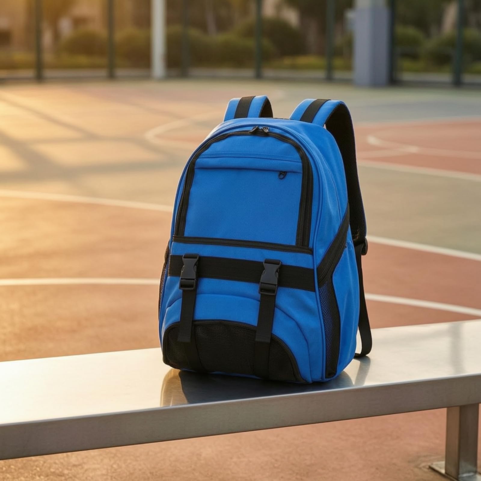 Zaino Sportivo Borsa Porta Attrezzatura Borsone Zainetto Scomparto Strutturato Capacità 20-35 L Cinghie con Fibbia Regolabile Spallacci Imbottiti, Array, Rosso