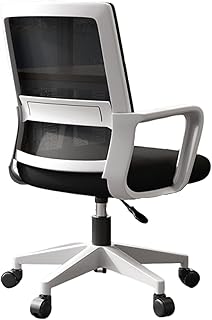 Silla de oficina ergonómica moderna con cojín grueso, apoyabrazos y ruedas, ideal para el hogar, estudio y salas de reun...