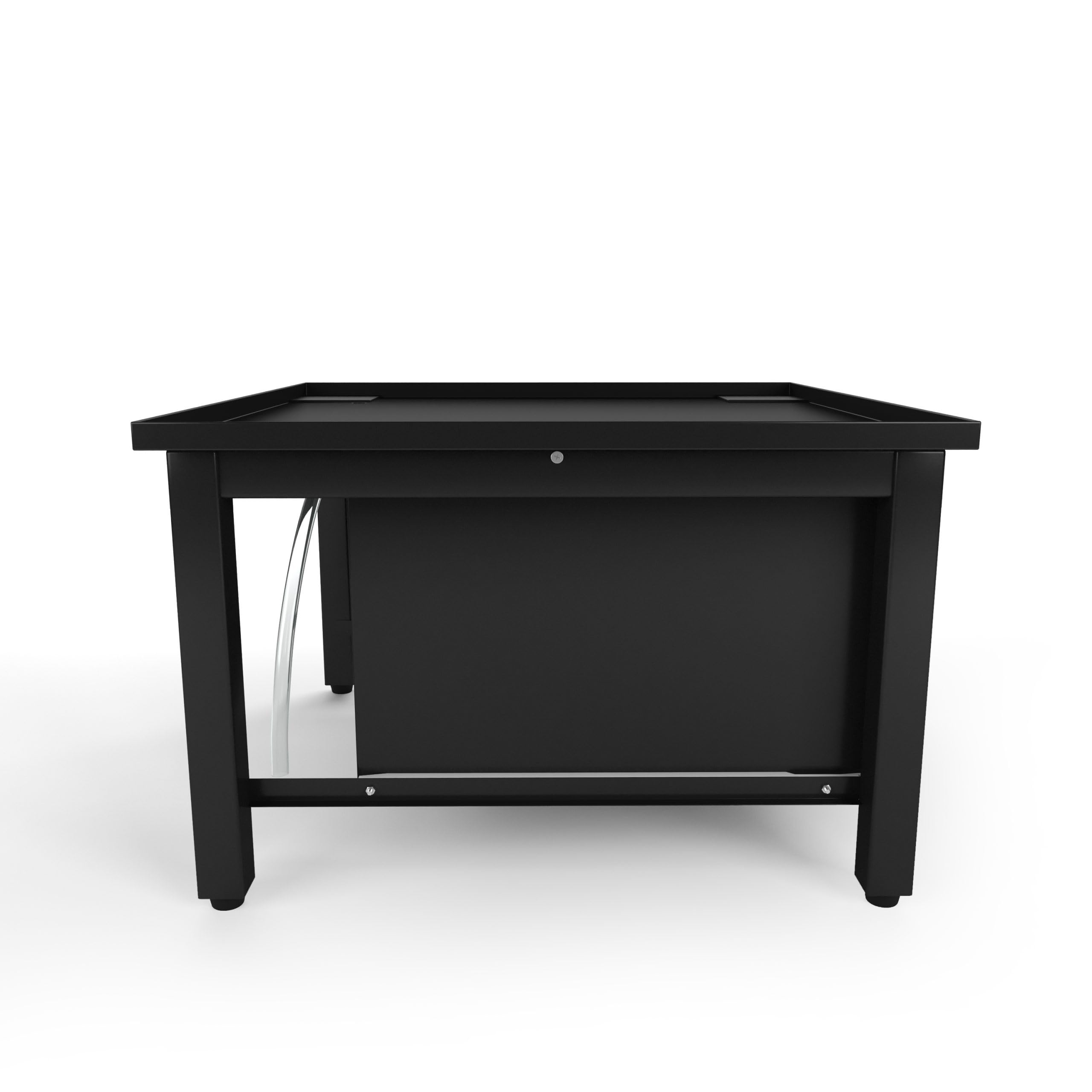 Waschmaschinen Untergestell mit Schublade - Waschmaschinenunterschrank - Waschmaschinen Podest - 42 cm Hoch - Schwarz - Universell - Inklusive Auffangwanne