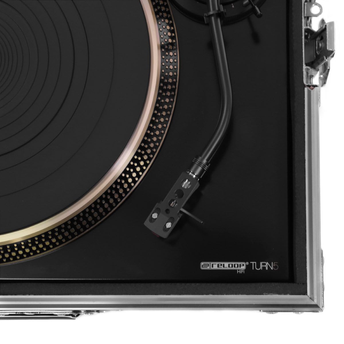 Plugger Case Flight Turntable Flightcase pour Platine Vinyle. Valise Tourne Disque. Flight Case Professionnel Noir. Compatible Technics SL1200, PLX-1000 Audio Technica LP120, Reloop RP7000 et Autres.