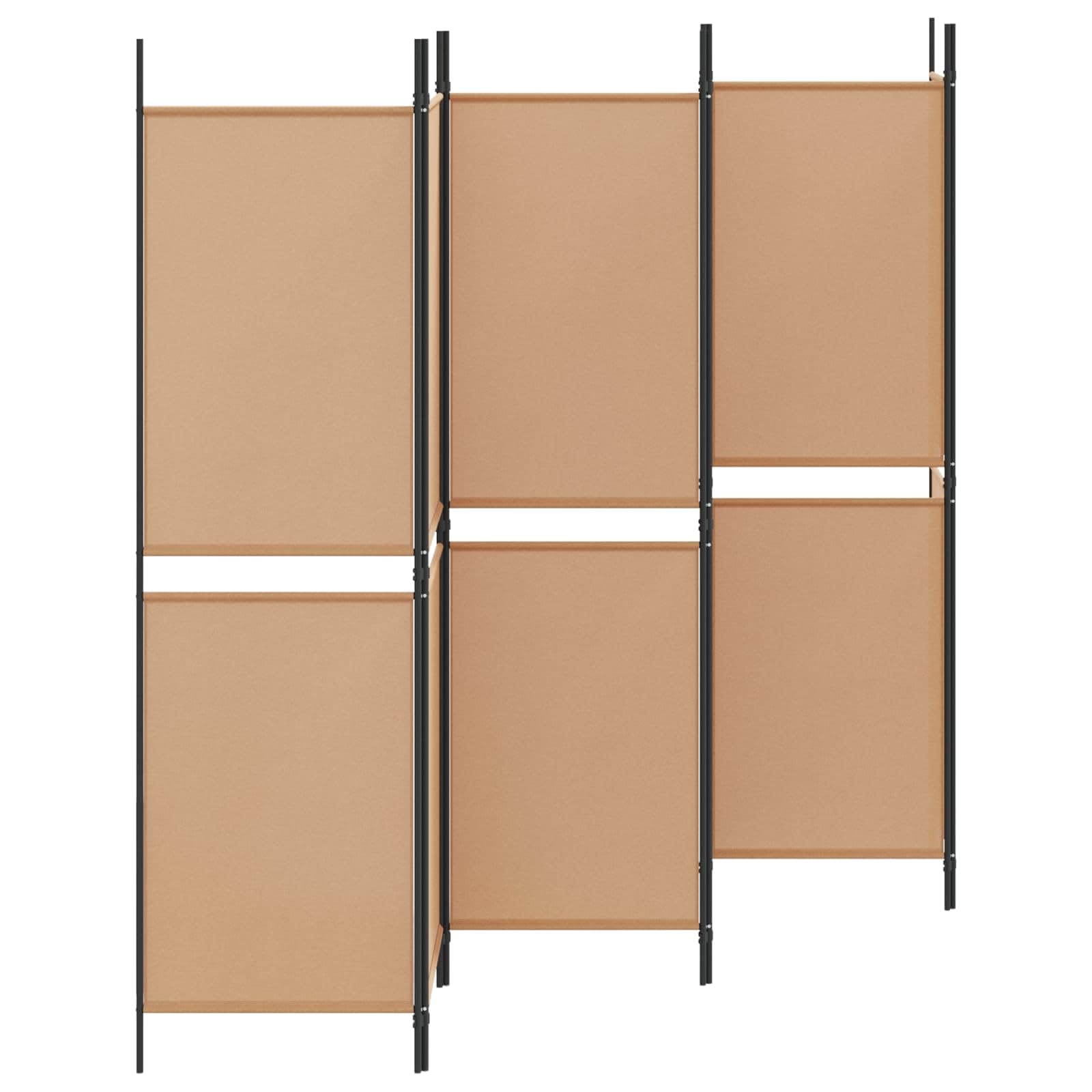 Parawan parawan 300 x 180 cm, materiał beżowy, składany, 6-częściowa ścianka działowa, ochrona przed wzrokiem do salonu, sypialni, biura, pokoju dziecięcego, loftu, studia, wnęki
