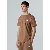 The North Face NF0A87NG6IH M S/S Simple Dome Tee T-Shirt Uomo Latte Taglia XXL