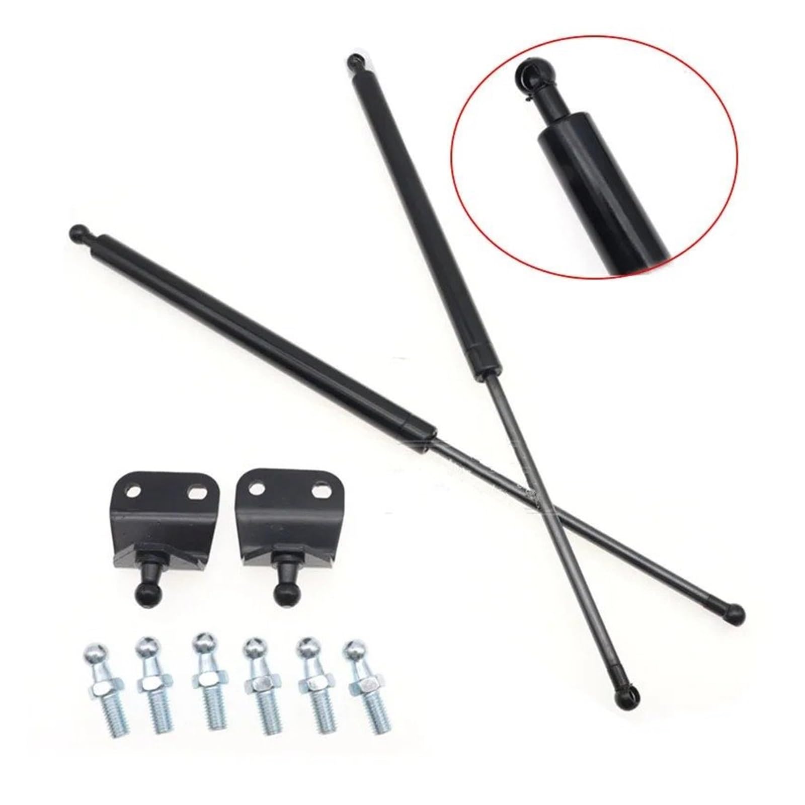 Gasdruckfeder 2 Stücke 300-600mm 400N Auto Streben Vorne Motorhaube Haube Hinten Stamm Heckklappe Boot Schock Hubstrebe Unterstützung Bar Gas Frühling Bus RV Gasfeder(500mm)