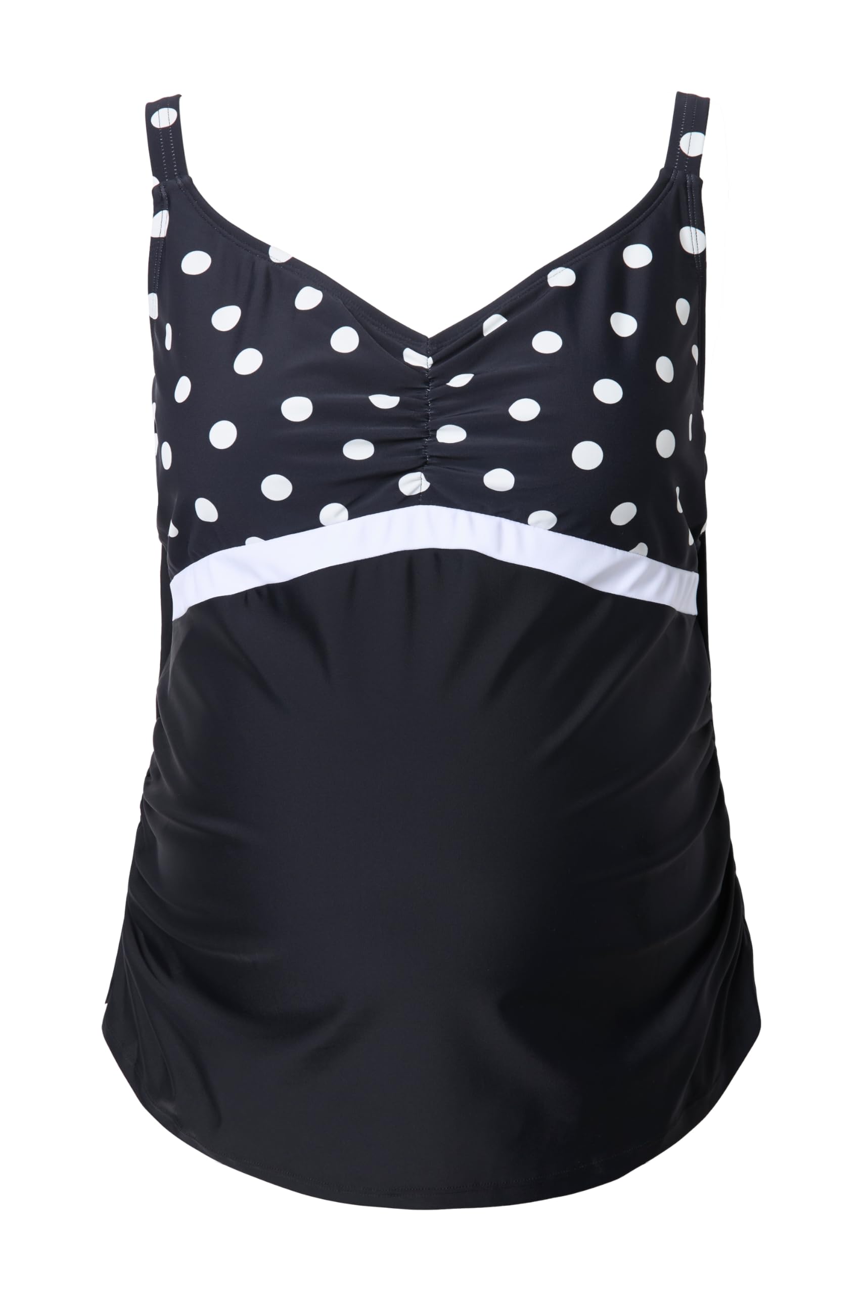 Ulla Popken Femme Grandes Tailles Haut de Tankini de Grossesse Noir 50+ 839820100-50+