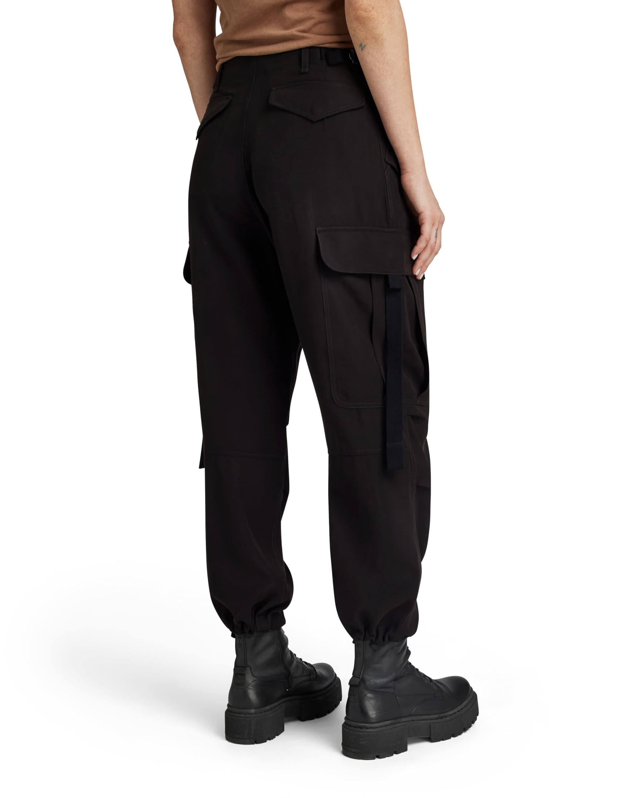 G-STAR Spodnie Cargo Cropped Drawcord - Spodnie Kobiety