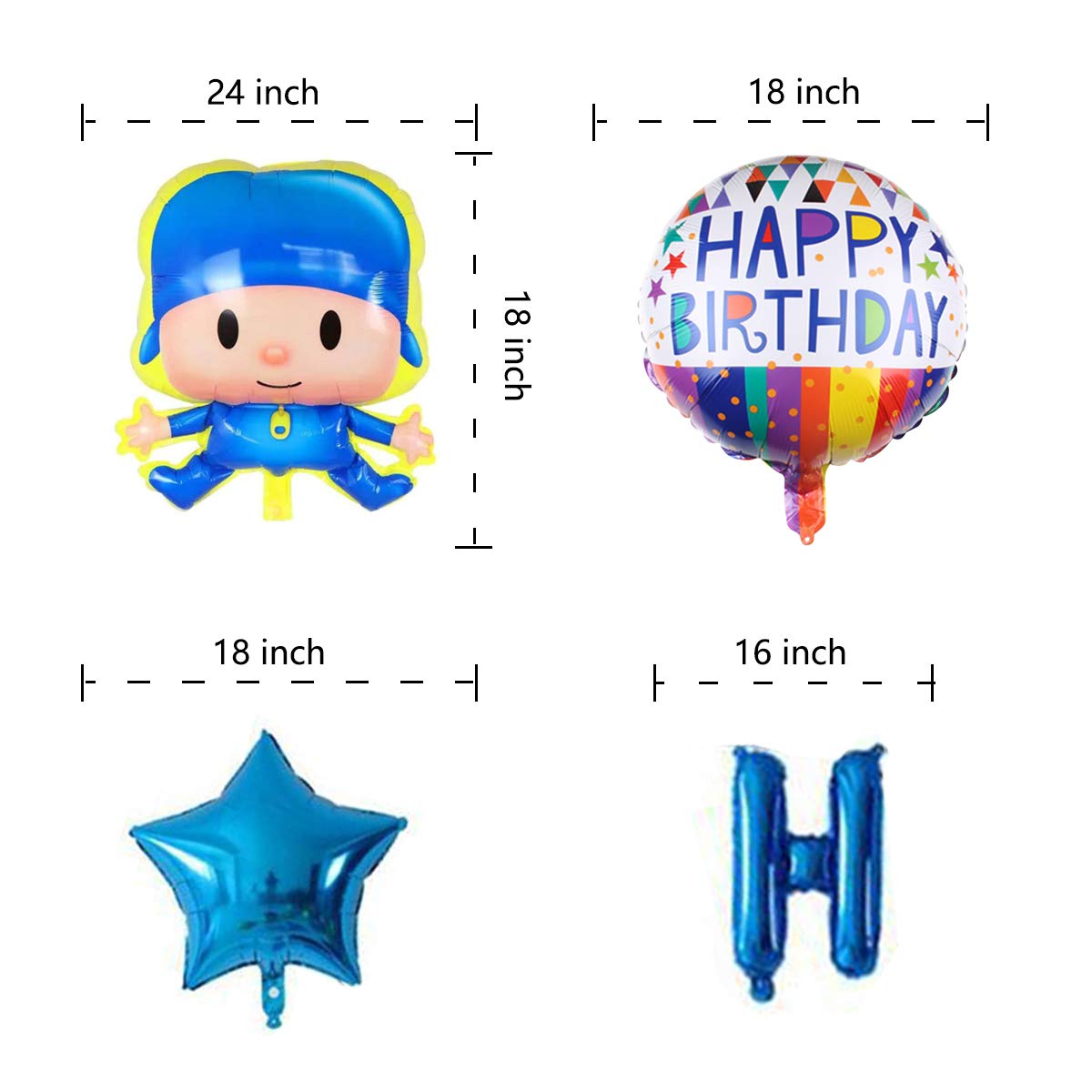 Buy POCOYO Birthday supplies, POCOYO Banner, POCOYO cake toppers