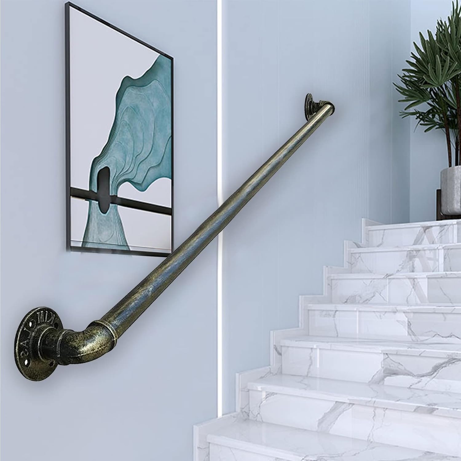 Amazon.com: FBITE Stair Hand Railing Kit, Bronze Vintage Indoor Outside ...