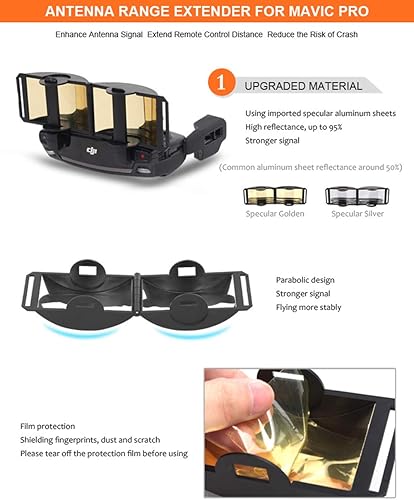 Miniatura 9 de Tineer Amplificador de rango de señal de antena y cubierta de protección solar accesorio para parasol plegable, controlador remoto, señal