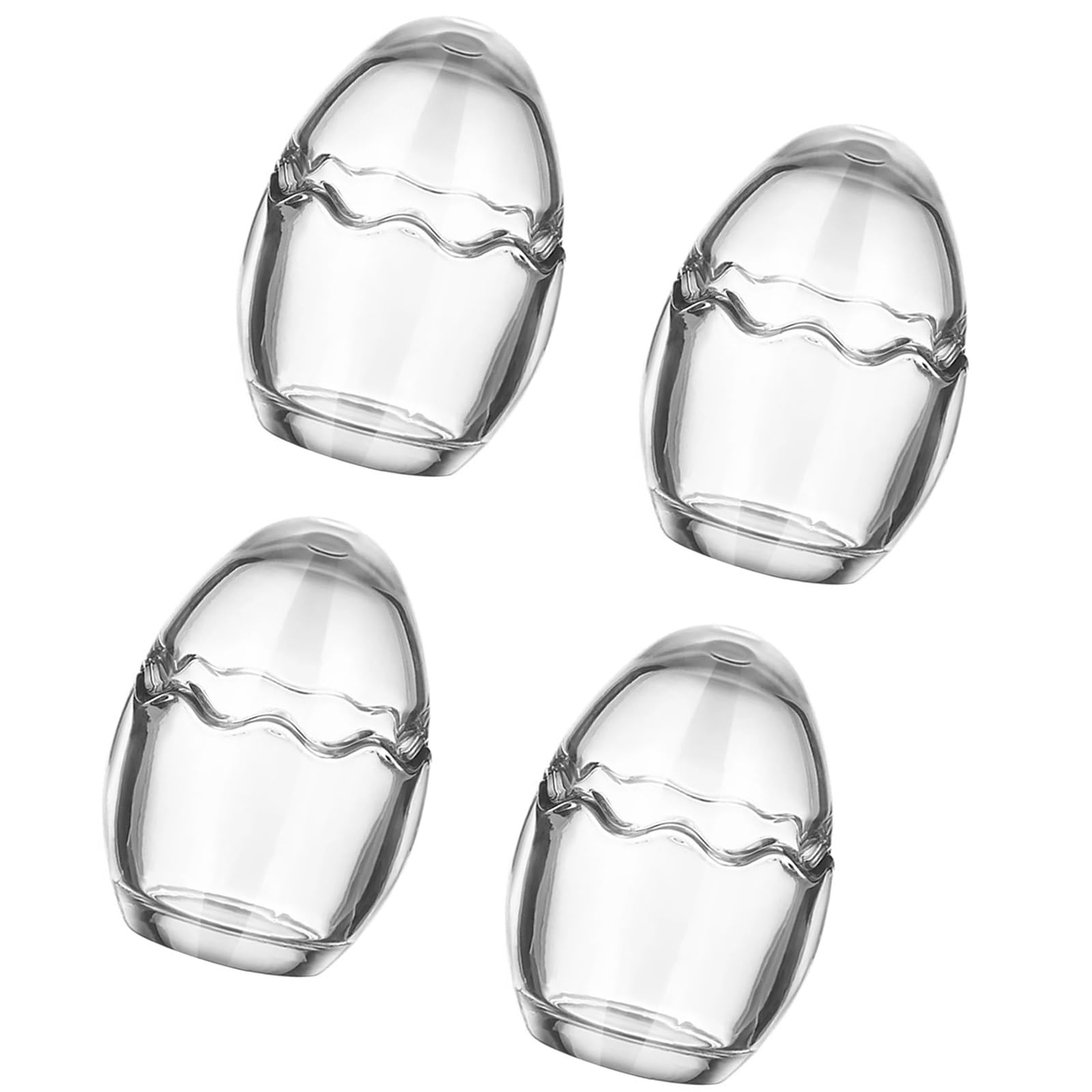Msioytog Multipurpose Glass Decorative Jar Eggs Shape Jar with Lid Scented Holder Storage Container for Chocolate Glass Holder
