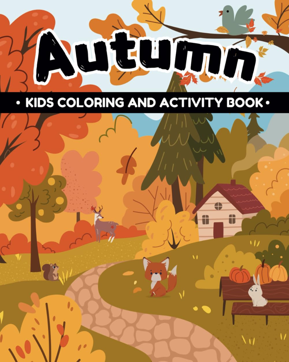 Autumn / Fall Coloring and Activity Book for kids ages 2+