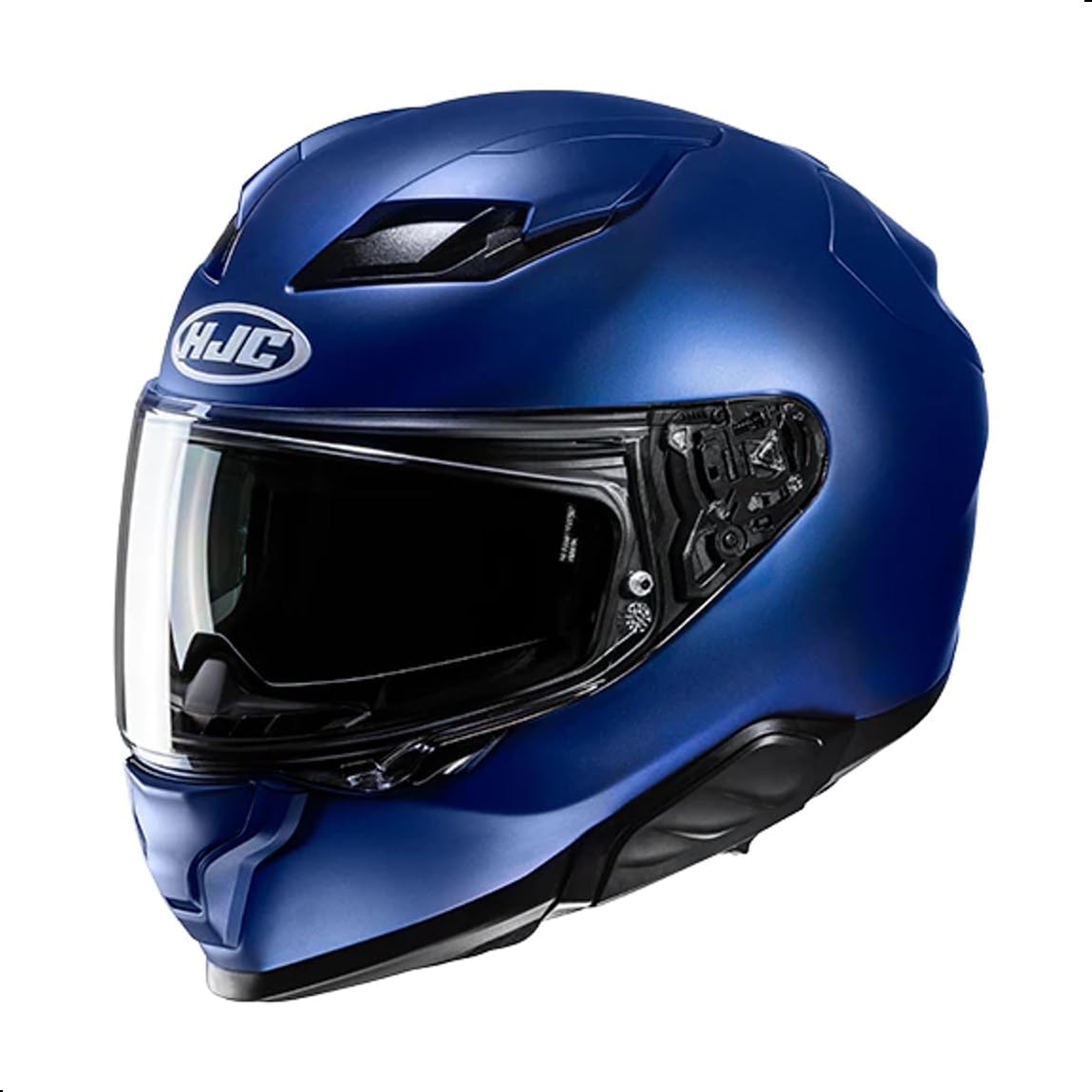 HJC F71 Adult Street Motorcycle Helmet - Semi-Flat Metallic Blue / Medium