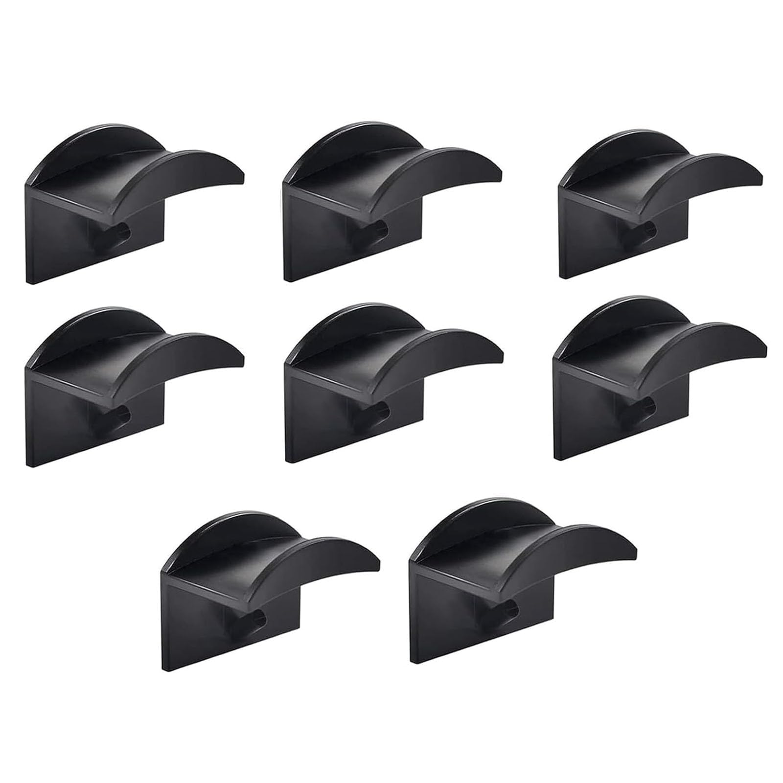 Gqunit Black 8Pcs Baseball Cap Storage,Adhesive Hat Hooks For Wall Mounted, Baseball Cap Holder Cap Rack Hat Hanger Holder Baseball Cap Storage Hat Rack