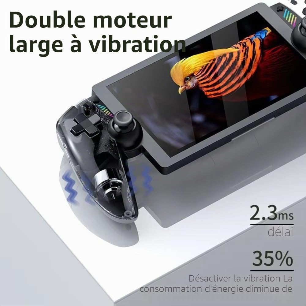 M28 Console de jeu portable rétro, grand écran LCD HD de 18 cm, système EmuELEC intégré, plus de 30 émulateurs et plus de 20 000 jeux, batterie de 4000 mAh, lecteur de jeu vidéo portable pour enfants