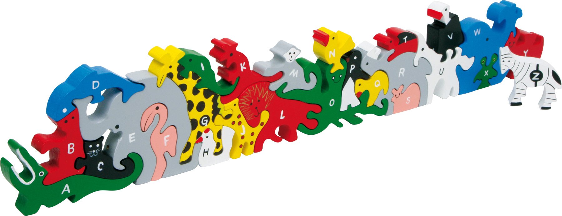 small foot 2841 puzzle drewniane "Litery i cyfry" zestaw do nauki przedszkola, od 5 lat
