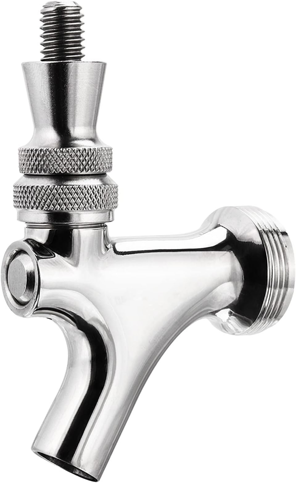 MRbrew Upgraded Draft Keg Tap, All Commercial 304 Stainless Steel, Well-Pouring, Fits American Beer Shanks and Towers