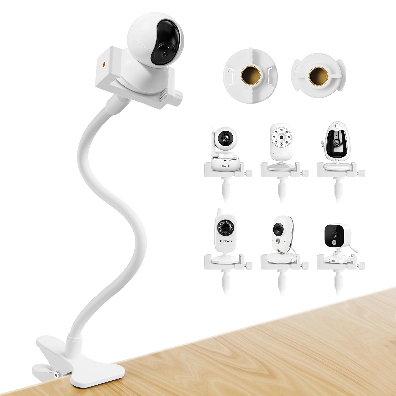 Baby Monitor Holder for HelloBaby, Universal Baby Monitor Stand 1/4 Screw