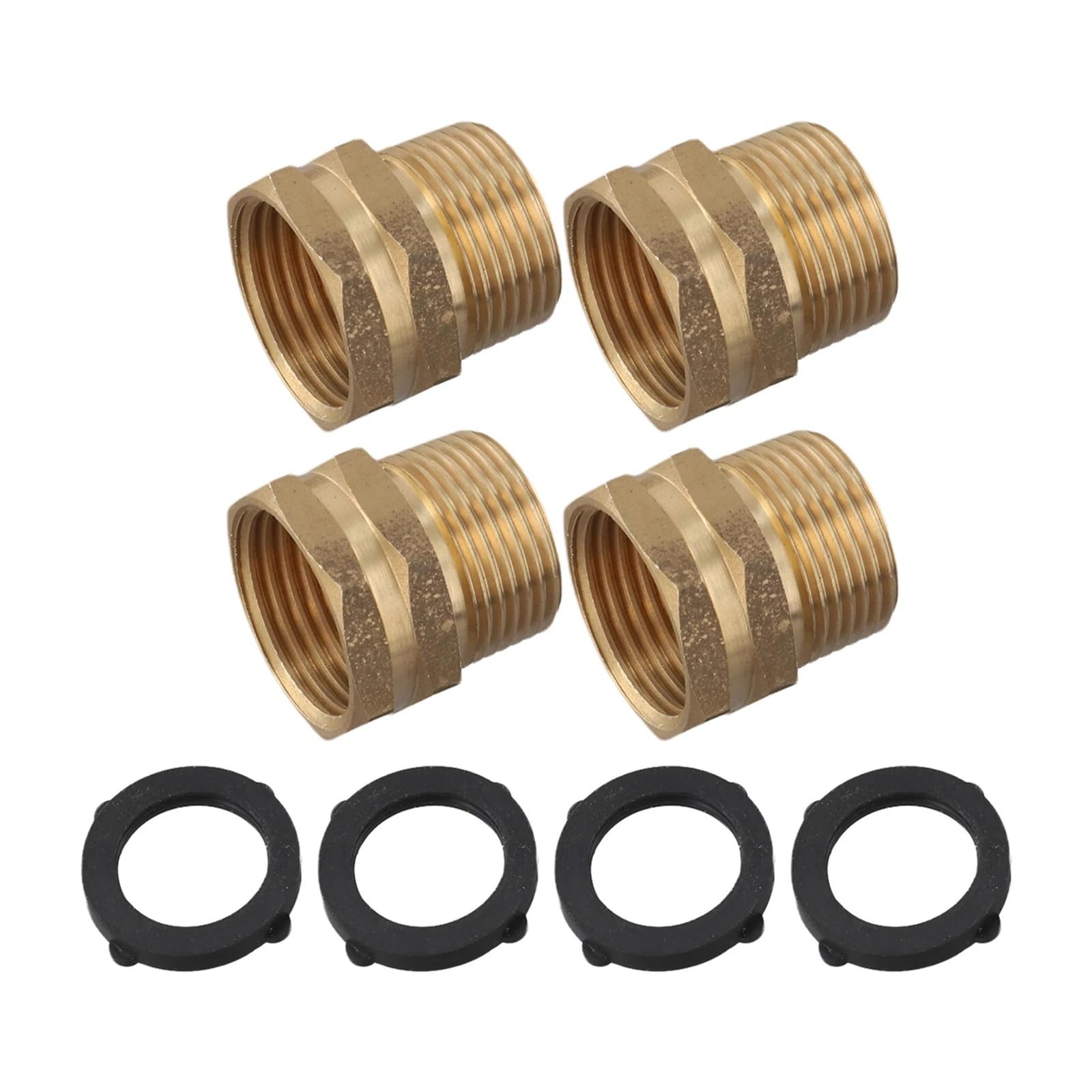 Adaptador de manguera jardín latón, 4 Uds., conectores hembra GHT 3/4 "a macho NPT, piezas conexiones múltiples for tareas jardinería