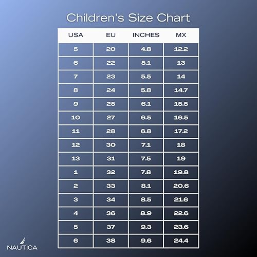 Miniatura 6 de Nautica Kids Sneakers with Adjustable Strap and Bungee Straps Comfortable Casual Shoes for Boys and Girls (ToddlerLittle Kid) Blanco Navy