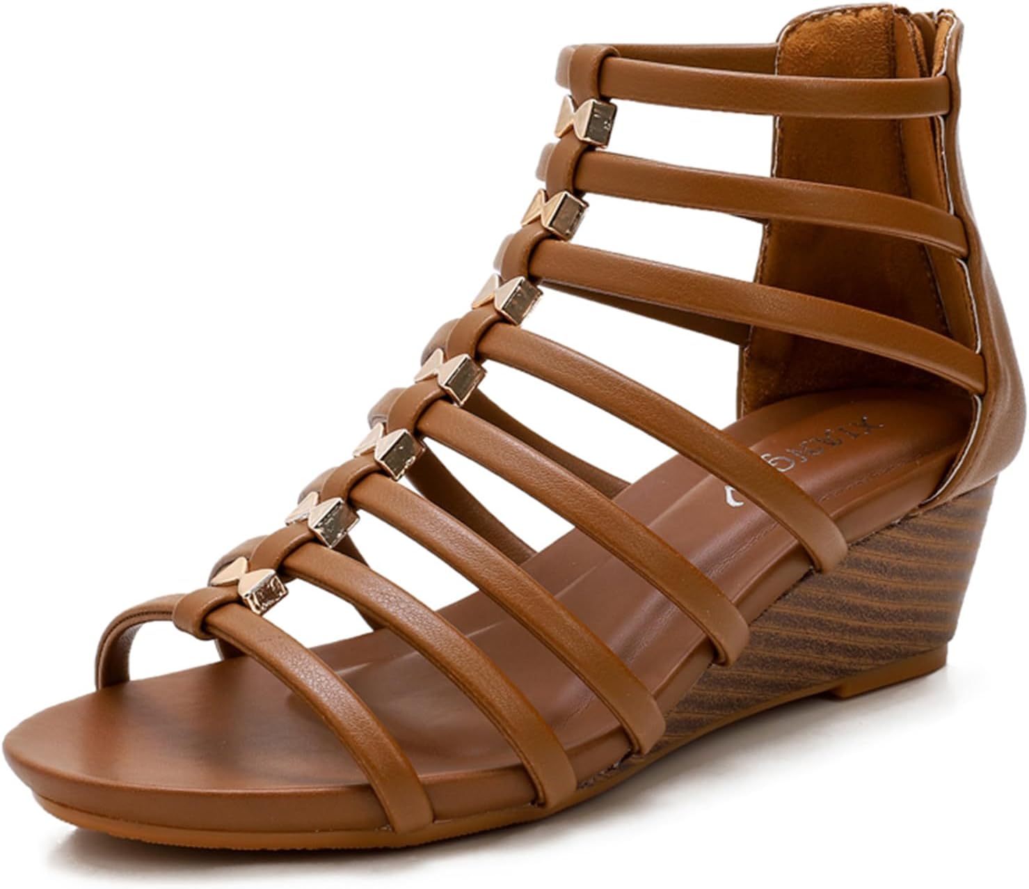 Unifizz Women's Gladiator Sandals - Strappy Wedge Design